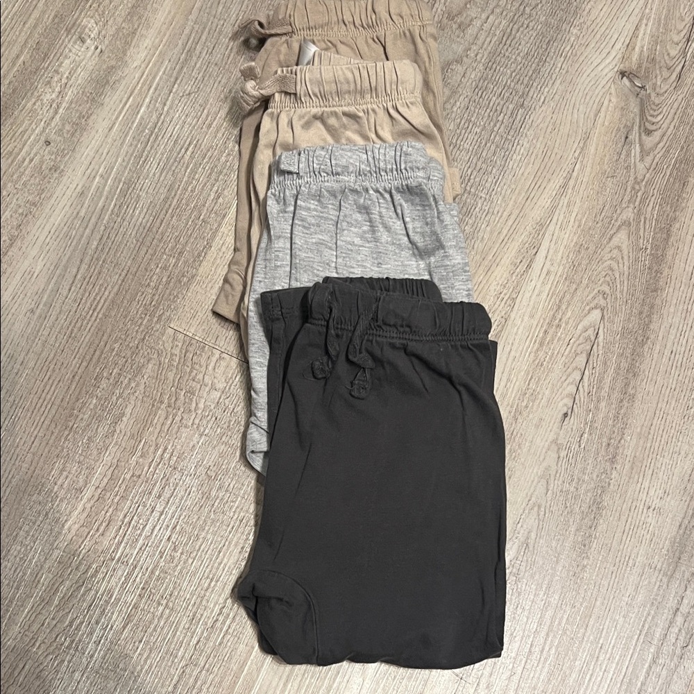 H&M Kids Joggers in Tan, Gray, and dark gray